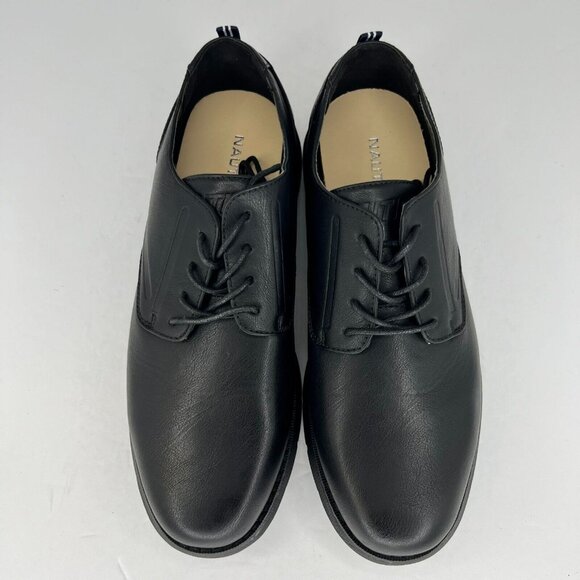 Nautica Mens Ajax Black LowTop LaceUp Man Made Leather  Size 10 Oxford Shoes main image 5